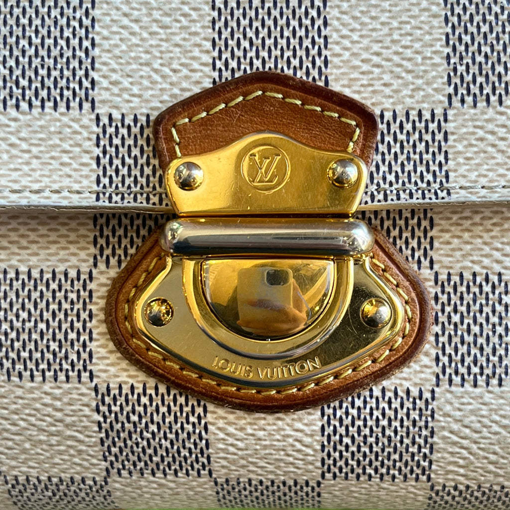 LOUIS VUITTON Joey Portofeuil Damier Azur Wallet