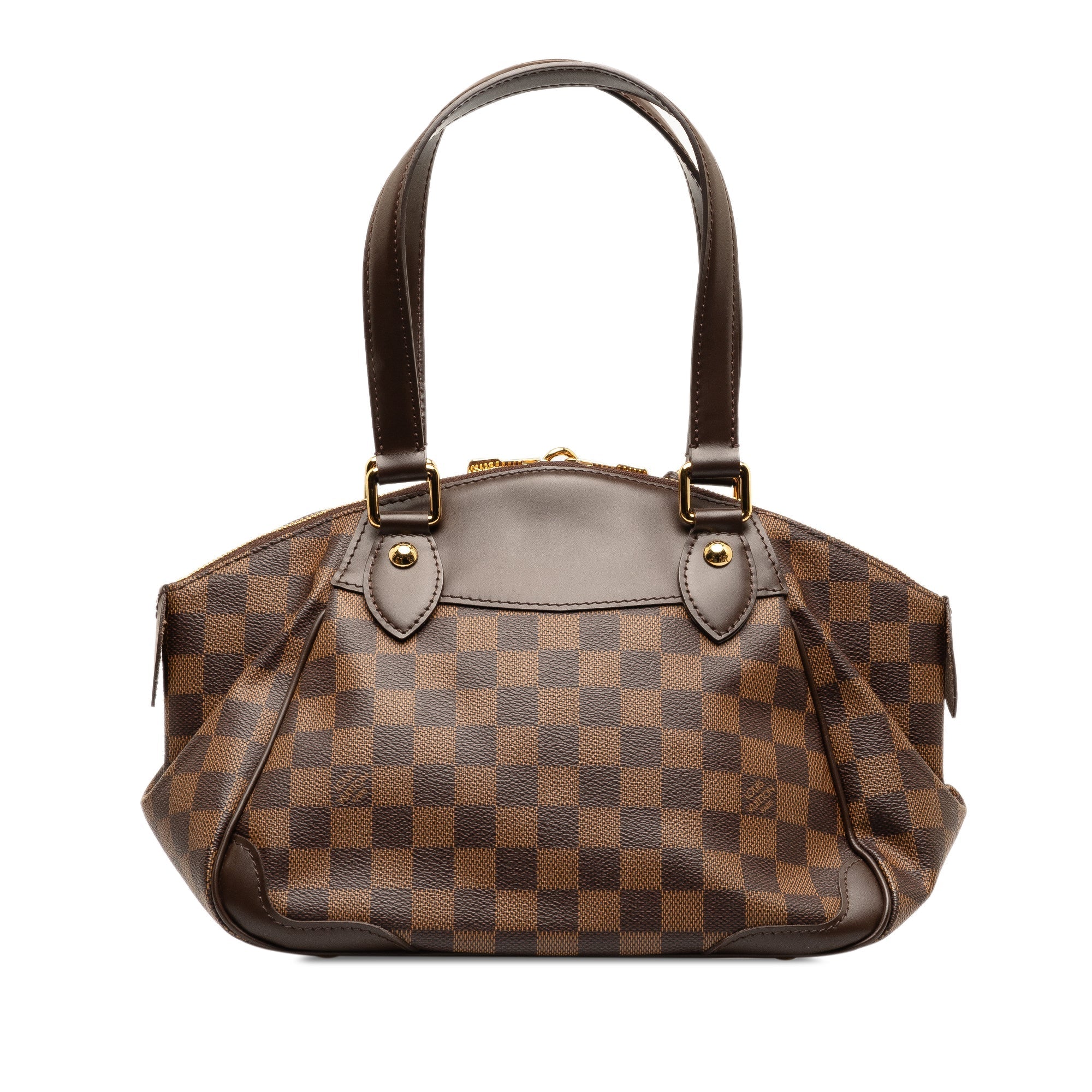 Brown Louis Vuitton Damier Ebene Verona PM Handbag