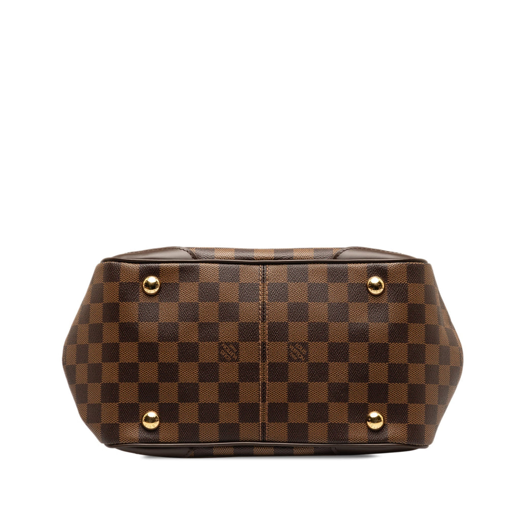 Brown Louis Vuitton Damier Ebene Verona PM Handbag