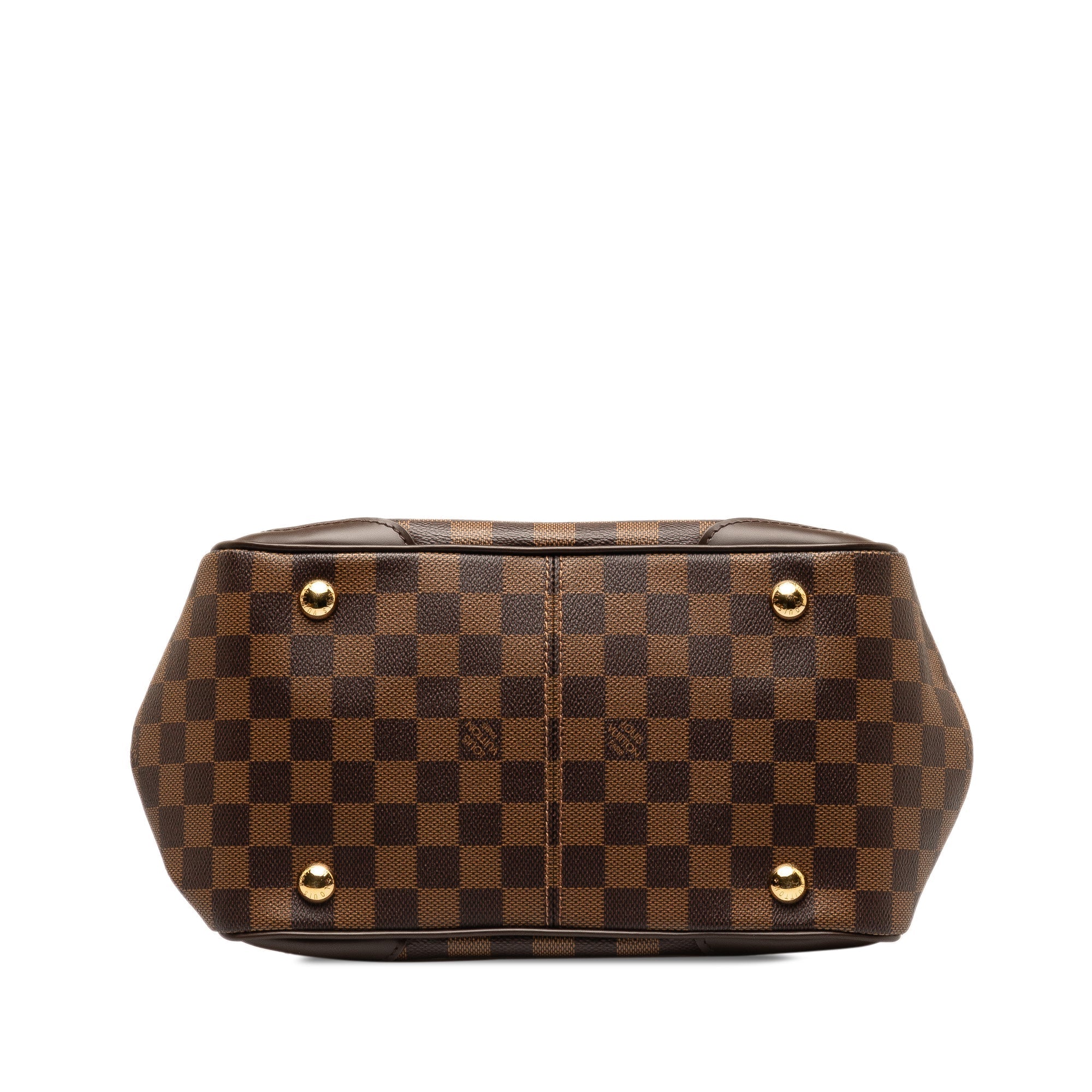 Brown Louis Vuitton Damier Ebene Verona PM Handbag