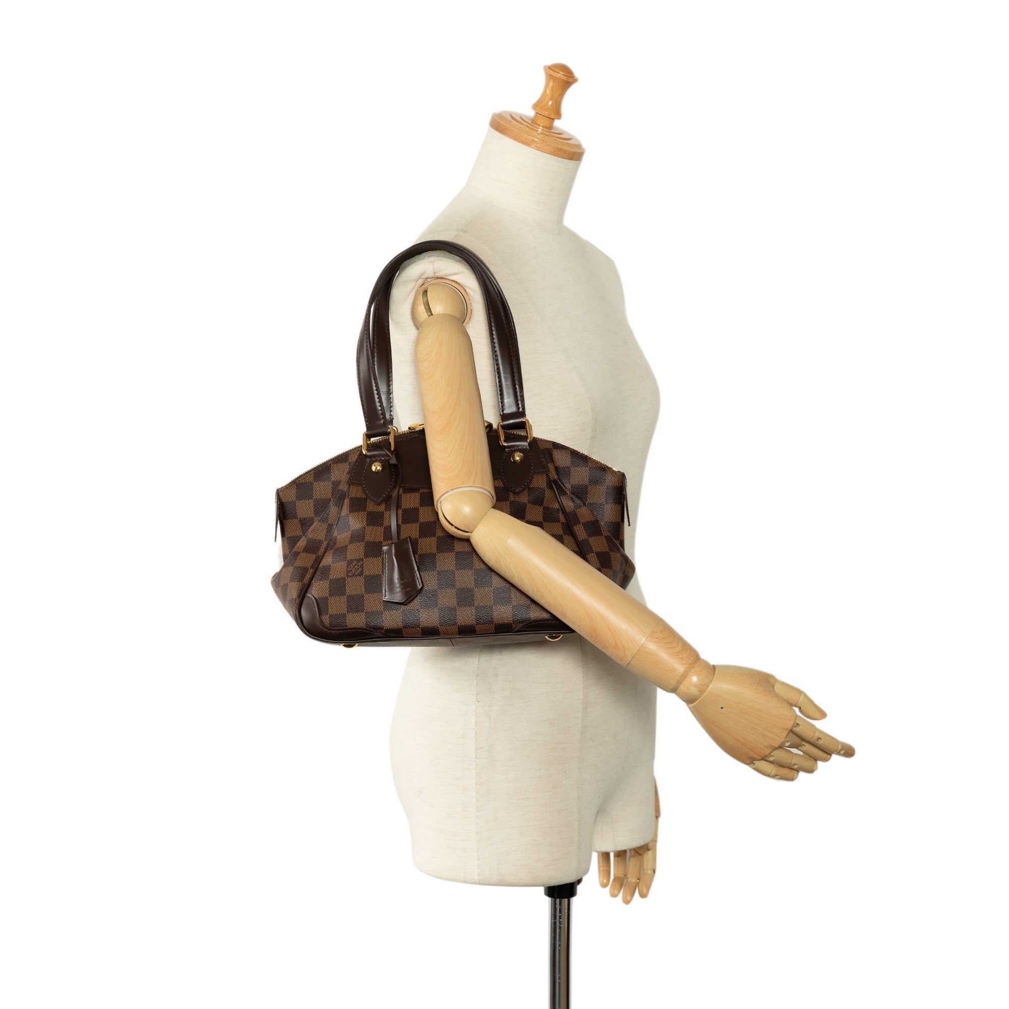 Brown Louis Vuitton Damier Ebene Verona PM Handbag