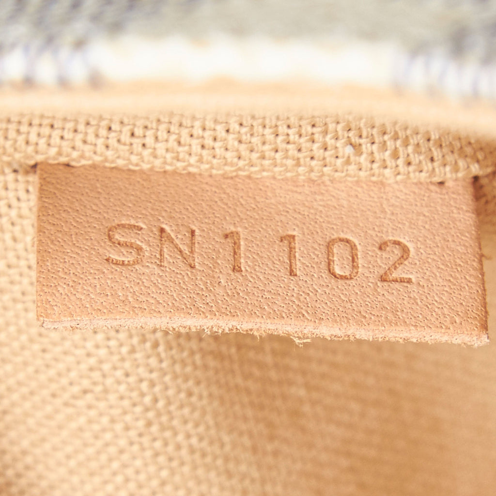 Louis Vuitto Figheri PM Damier Azur Canvas Bag