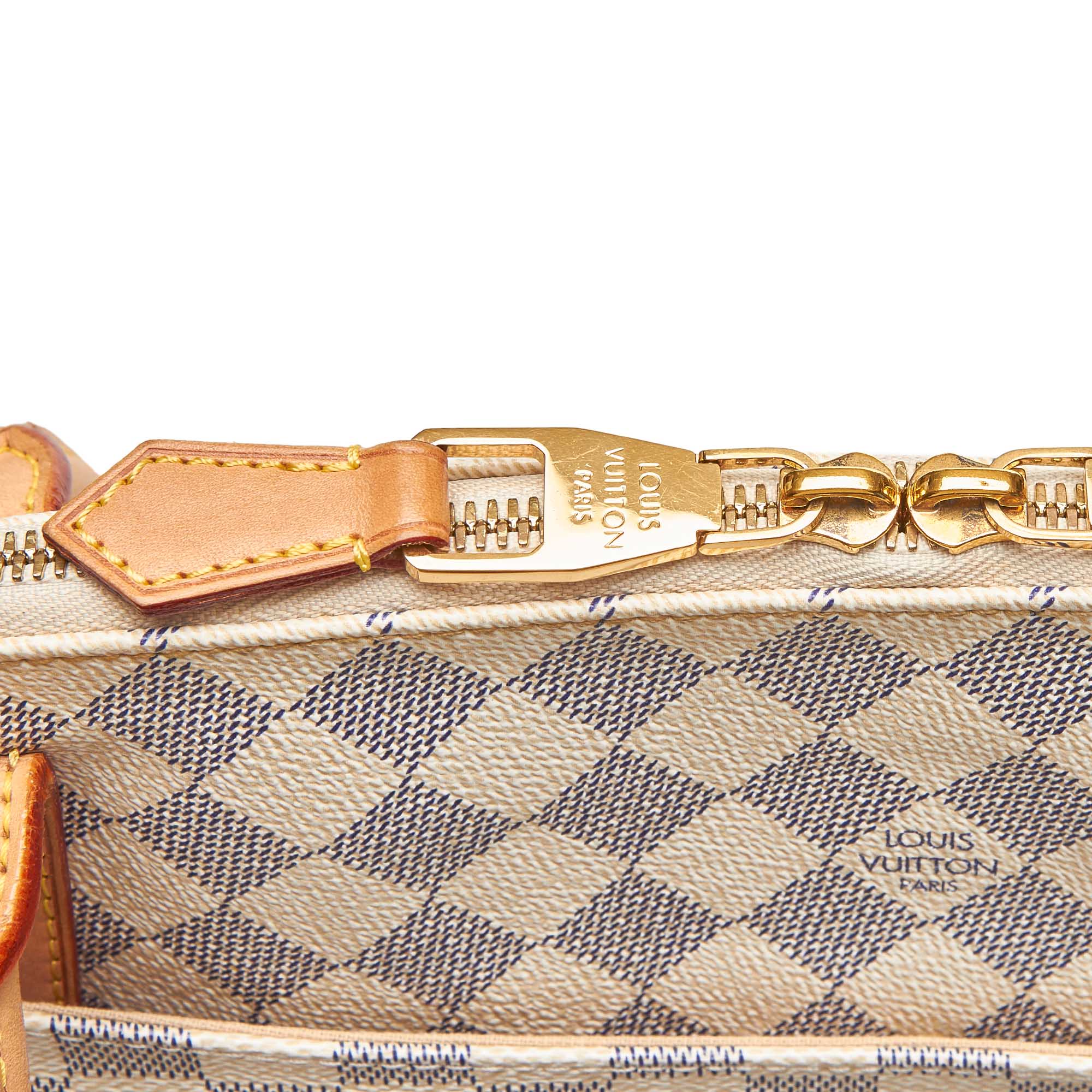 Louis Vuitto Figheri PM Damier Azur Canvas Bag