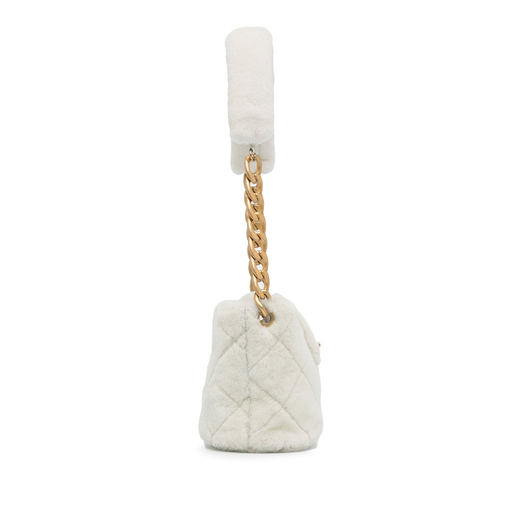 Chanel Shearling Cc Shoulder Bag