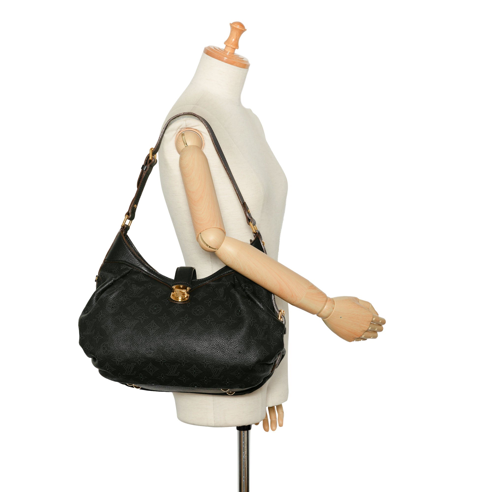 Black Louis Vuitton Monogram Mahina XS Crossbody Bag