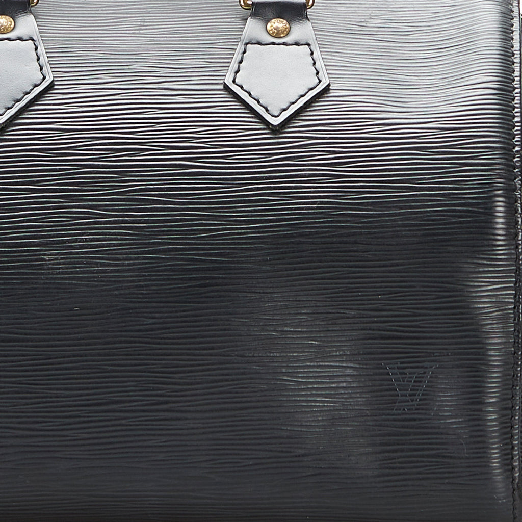 Louis Vuitton Speedy 25 Black Epi