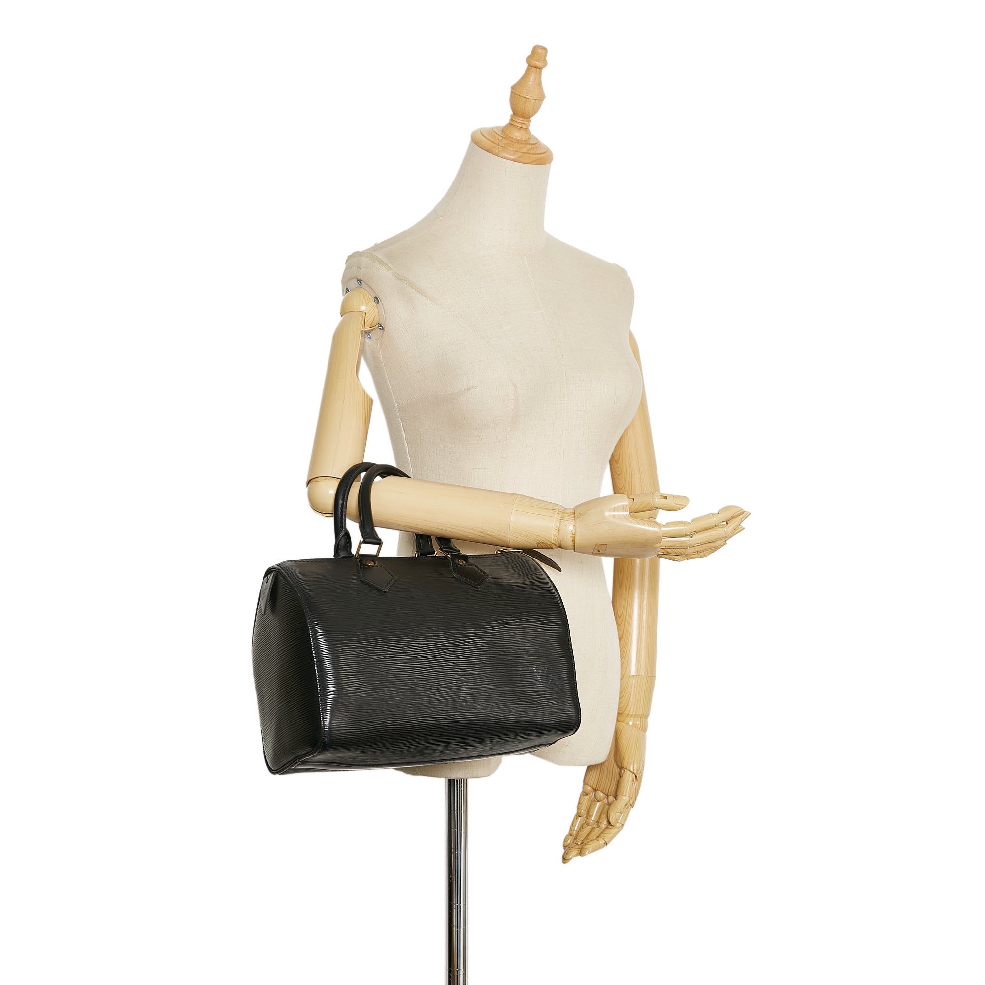 Louis Vuitton Speedy 25 Black Epi