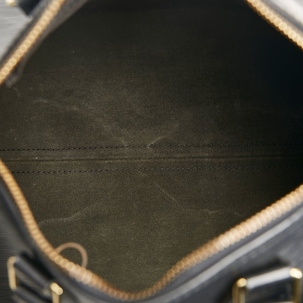 Louis Vuitton Speedy 25 Black Epi