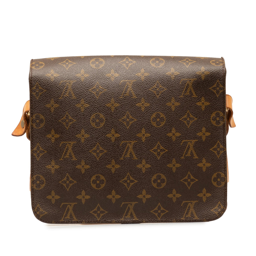 Brown Louis Vuitton Monogram Cartouchiere GM Crossbody Bag