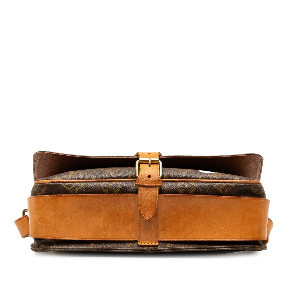 Brown Louis Vuitton Monogram Cartouchiere GM Crossbody Bag