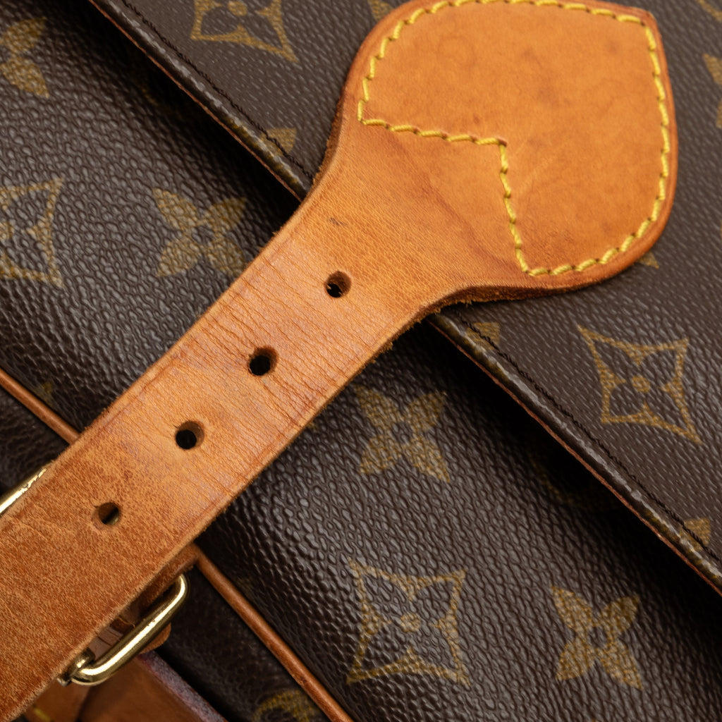 Brown Louis Vuitton Monogram Cartouchiere GM Crossbody Bag