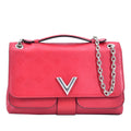 Red Louis Vuitton Monogram Cuir Plume Ecume Very Chain Bag Satchel