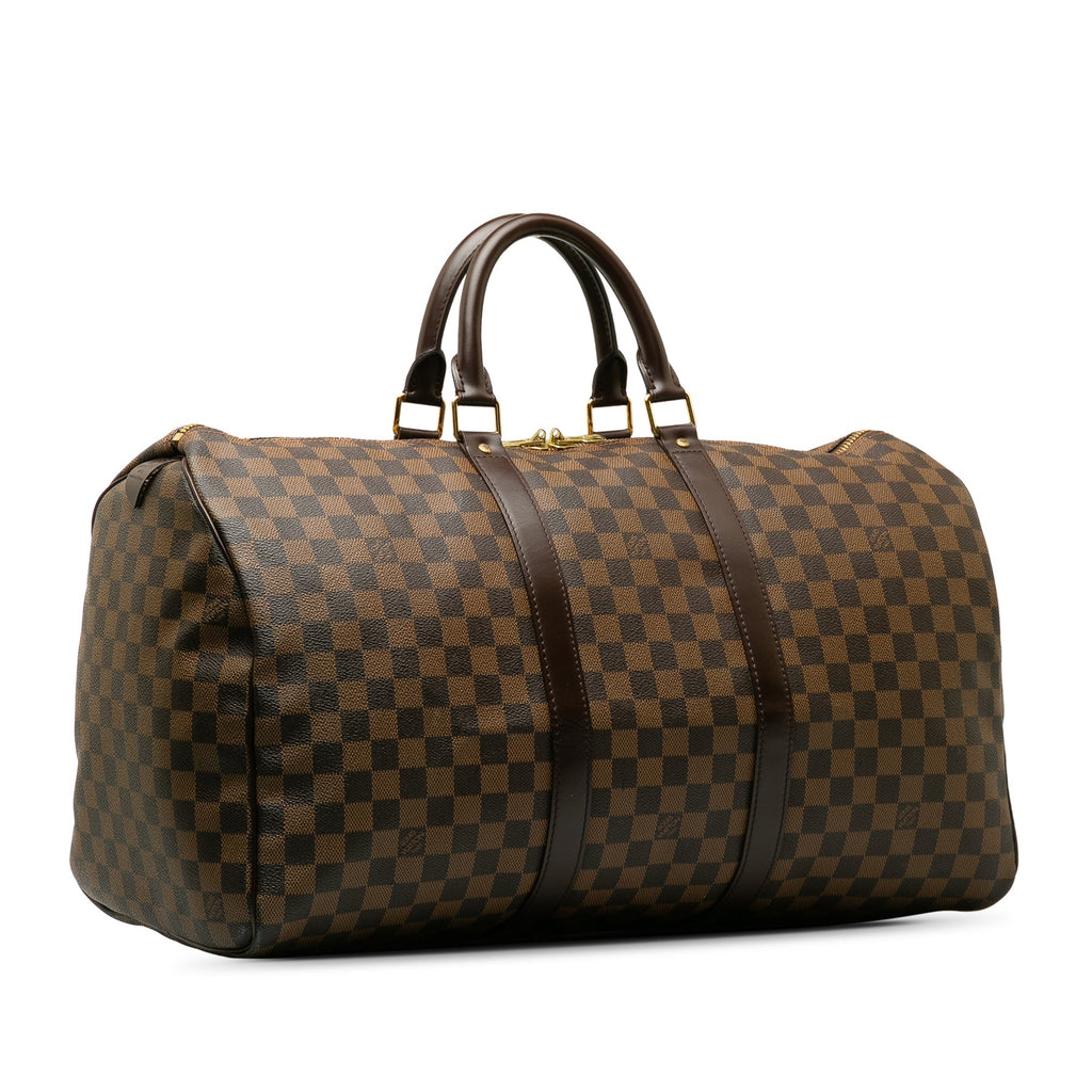Louis Vuitton Keepall 50 Damier Ebene Canvas