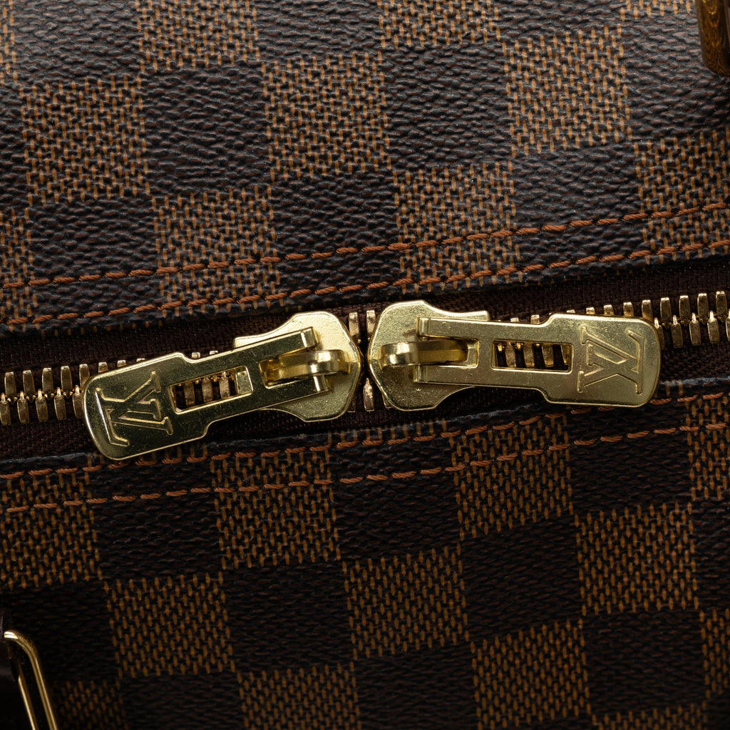 Brown Louis Vuitton Damier Ebene Keepall 50 Travel Bag