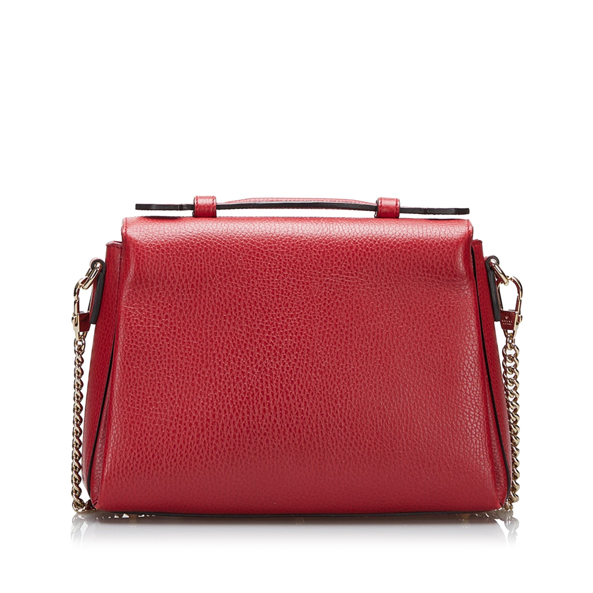 Gucci Interlocking G Handbag Small Red