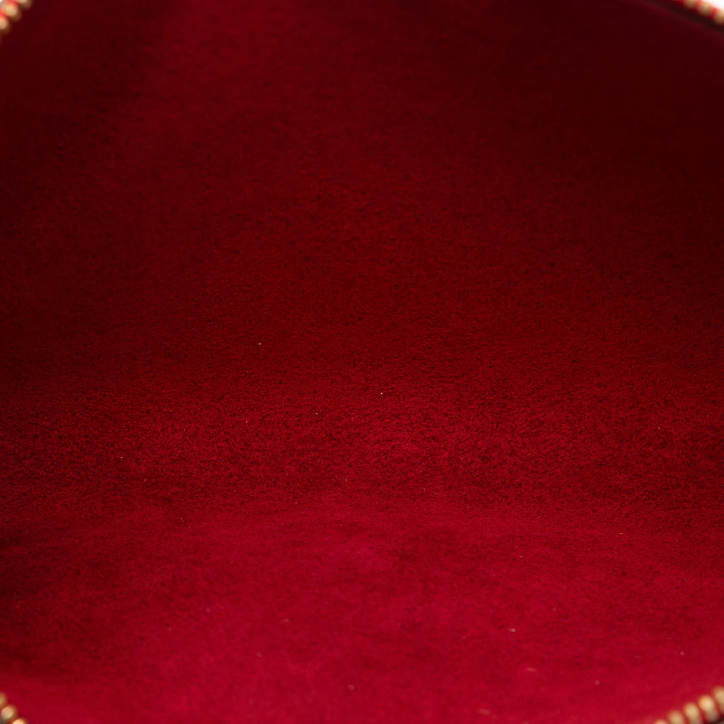 Red Louis Vuitton Epi Pochette Accessoires Shoulder Bag