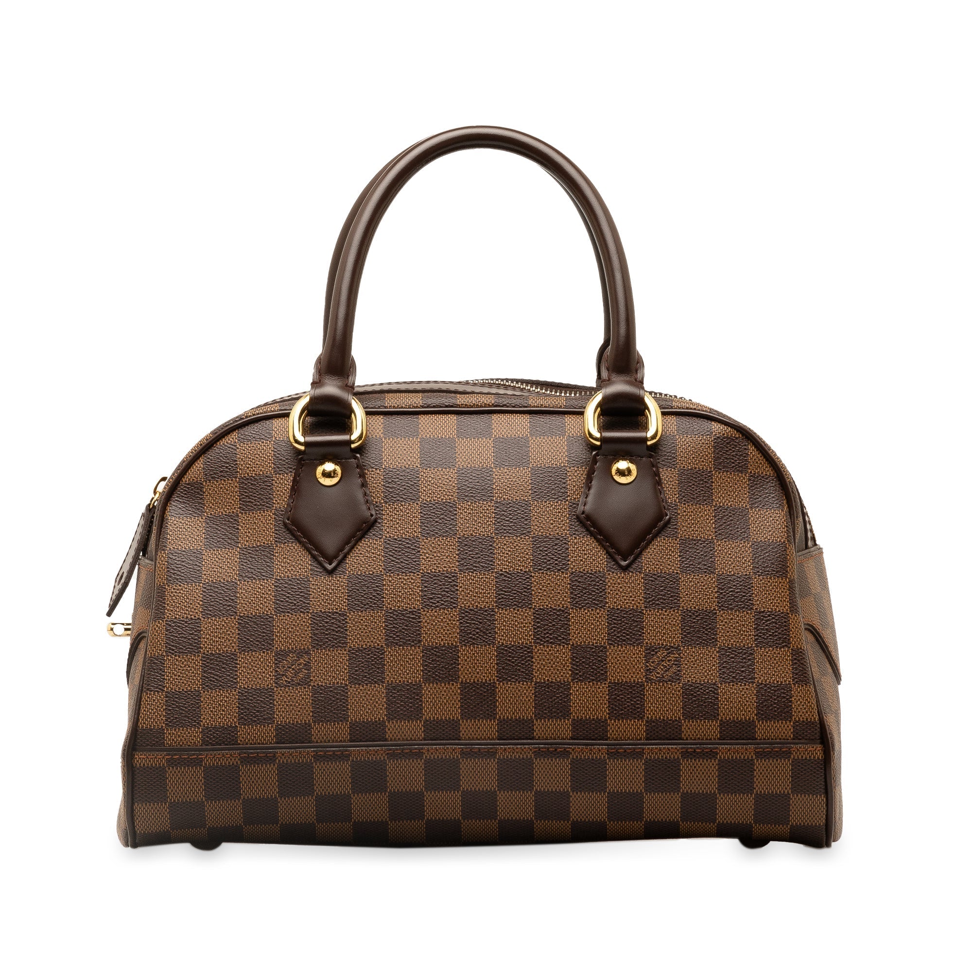 Brown Louis Vuitton Damier Ebene Duomo Handbag