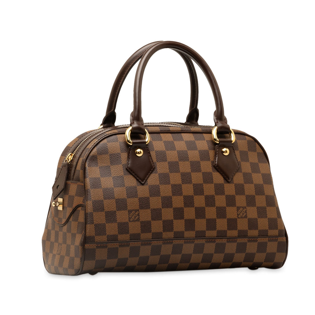 Brown Louis Vuitton Damier Ebene Duomo Handbag
