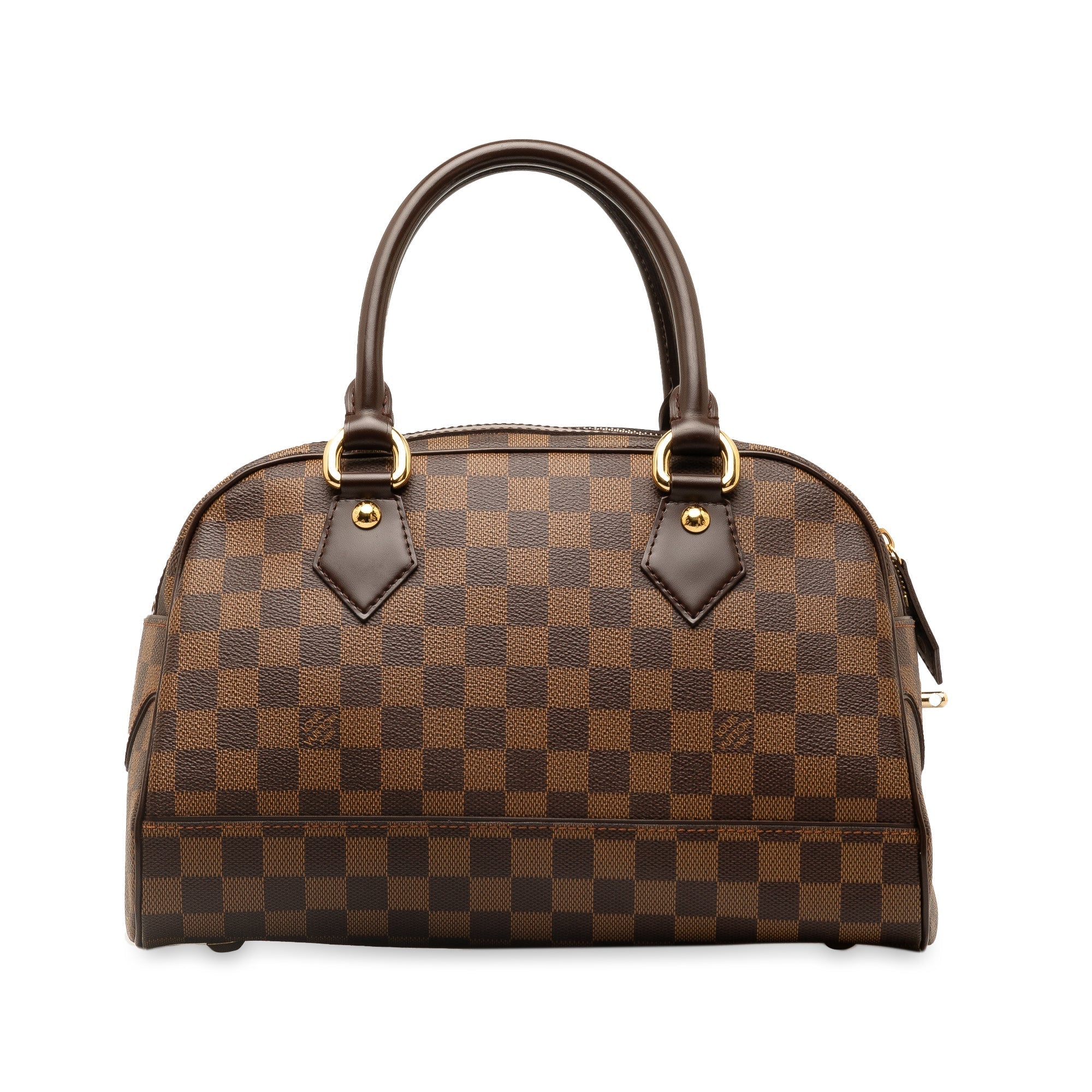 Brown Louis Vuitton Damier Ebene Duomo Handbag