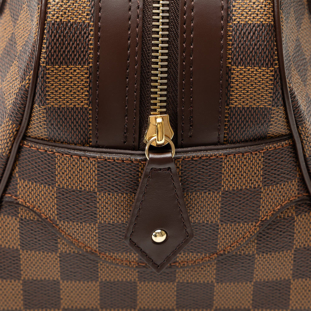 Brown Louis Vuitton Damier Ebene Duomo Handbag