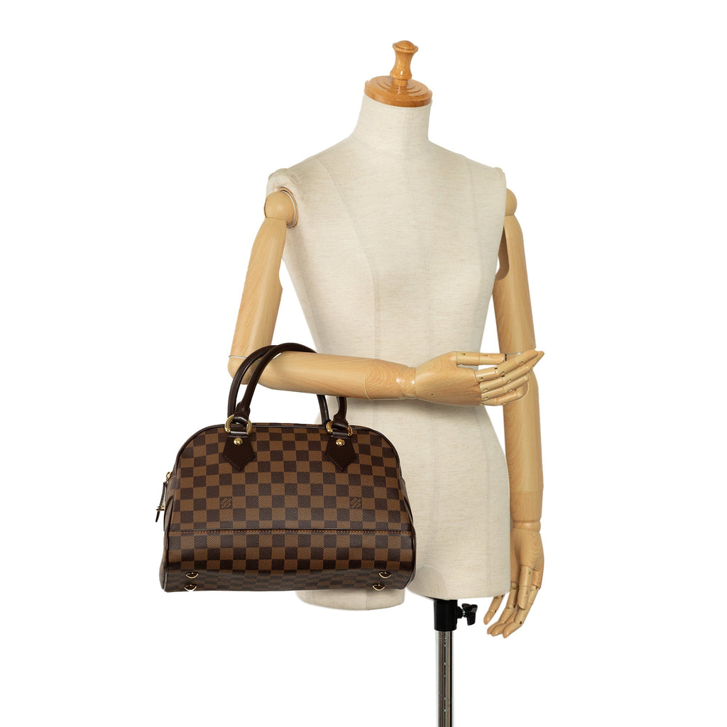 Brown Louis Vuitton Damier Ebene Duomo Handbag
