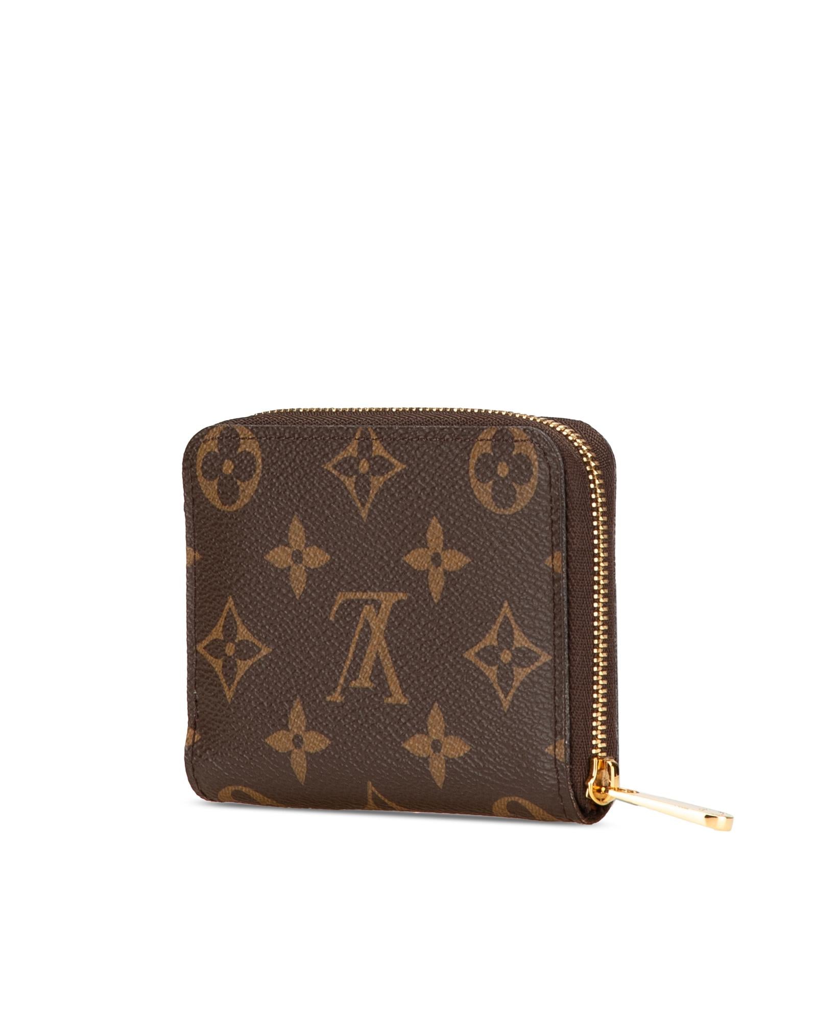 Monogram Canvas Zip-Around Coin Purse with Interior Slip Pockets