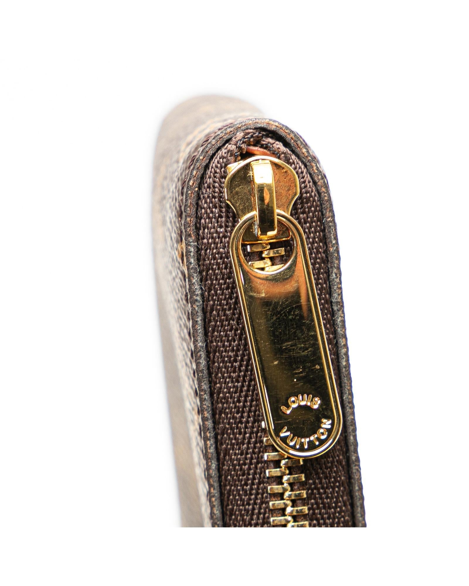 Monogram Canvas Zip-Around Coin Purse with Interior Slip Pockets