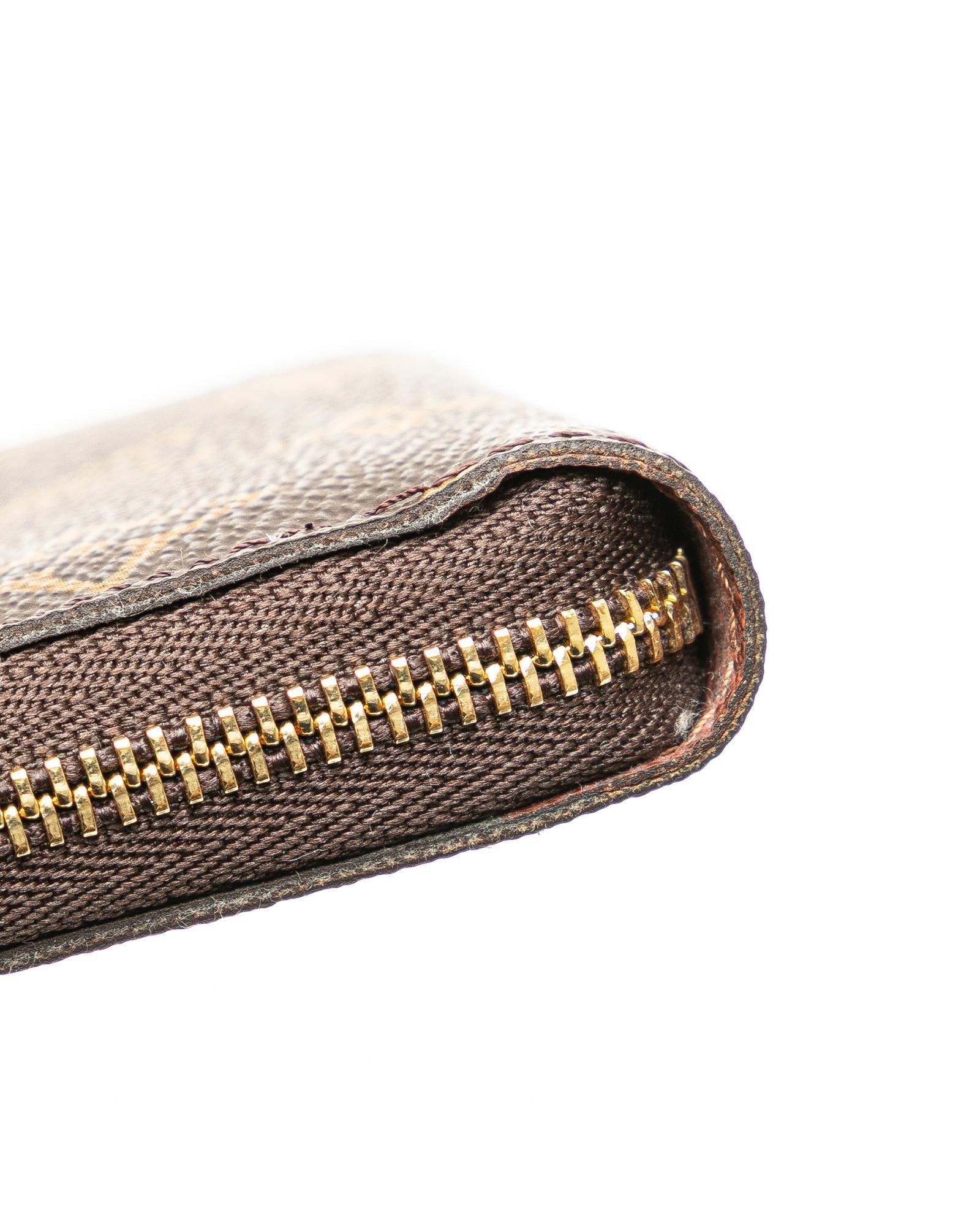 Monogram Canvas Zip-Around Coin Purse with Interior Slip Pockets