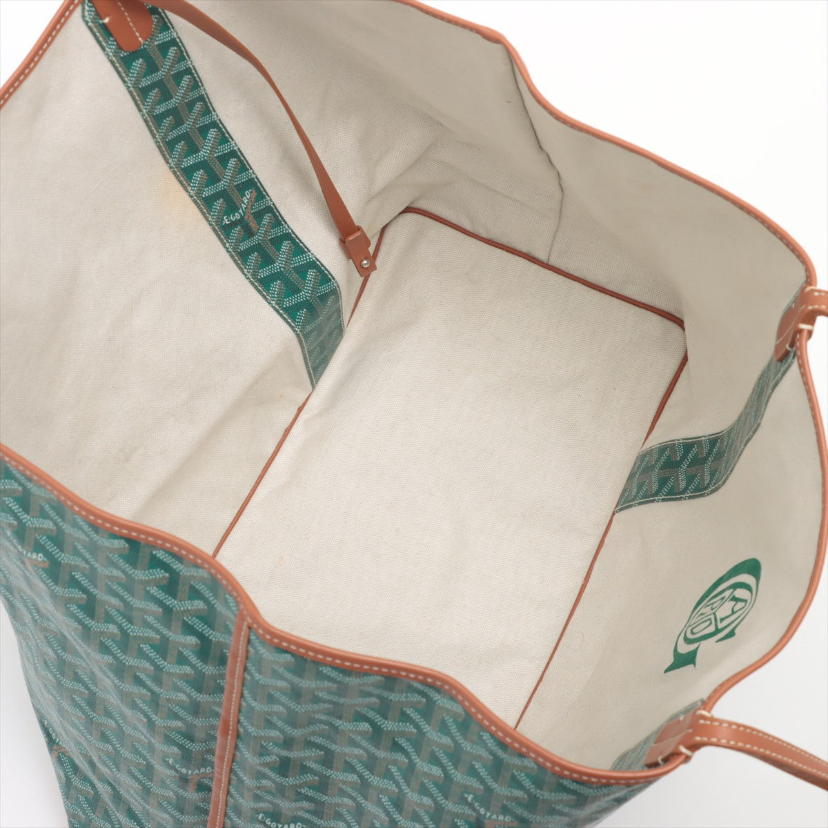 Goyard Goyardine Pertuis GM Reversible Tote Bag Green x Brown