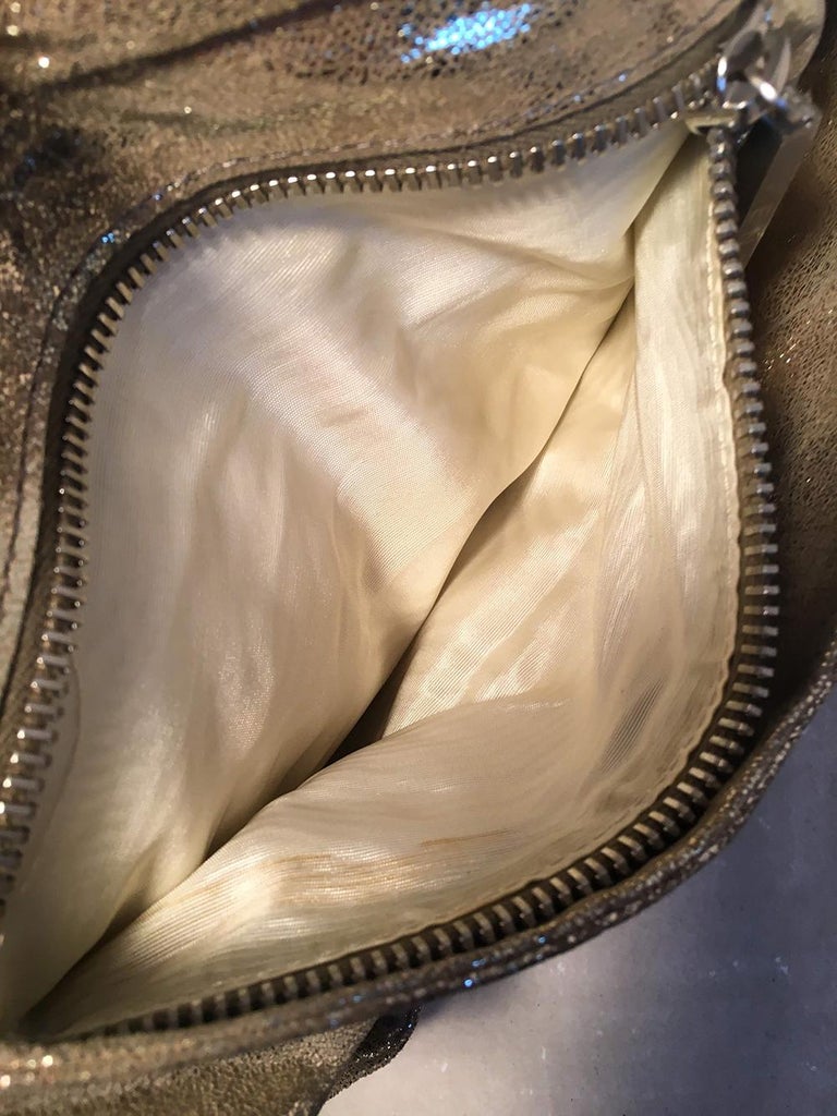 Fendi Gold Leather Wrapping Straps Small Shoulder Bag