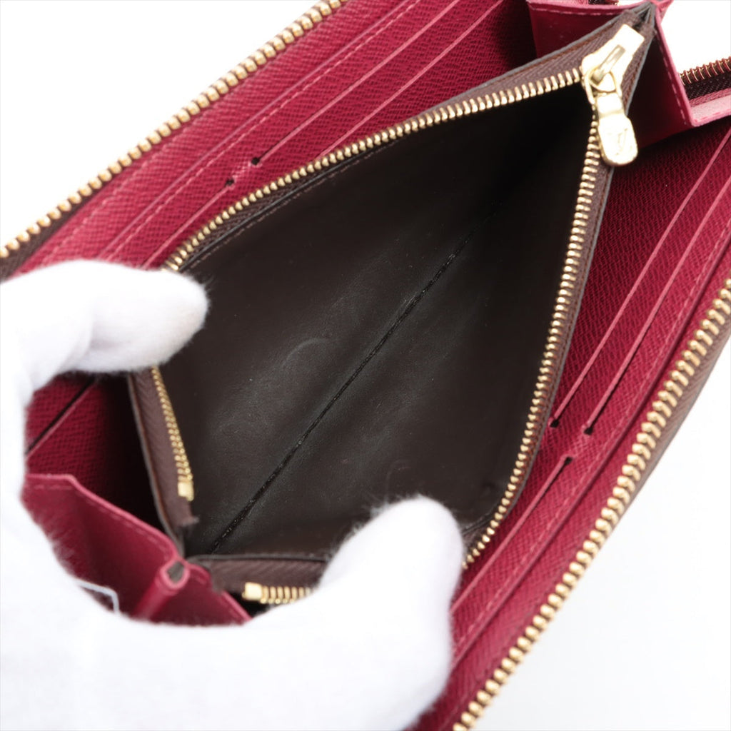 Louis Vuitton Monogram Clemence Long Wallet Fuchsia