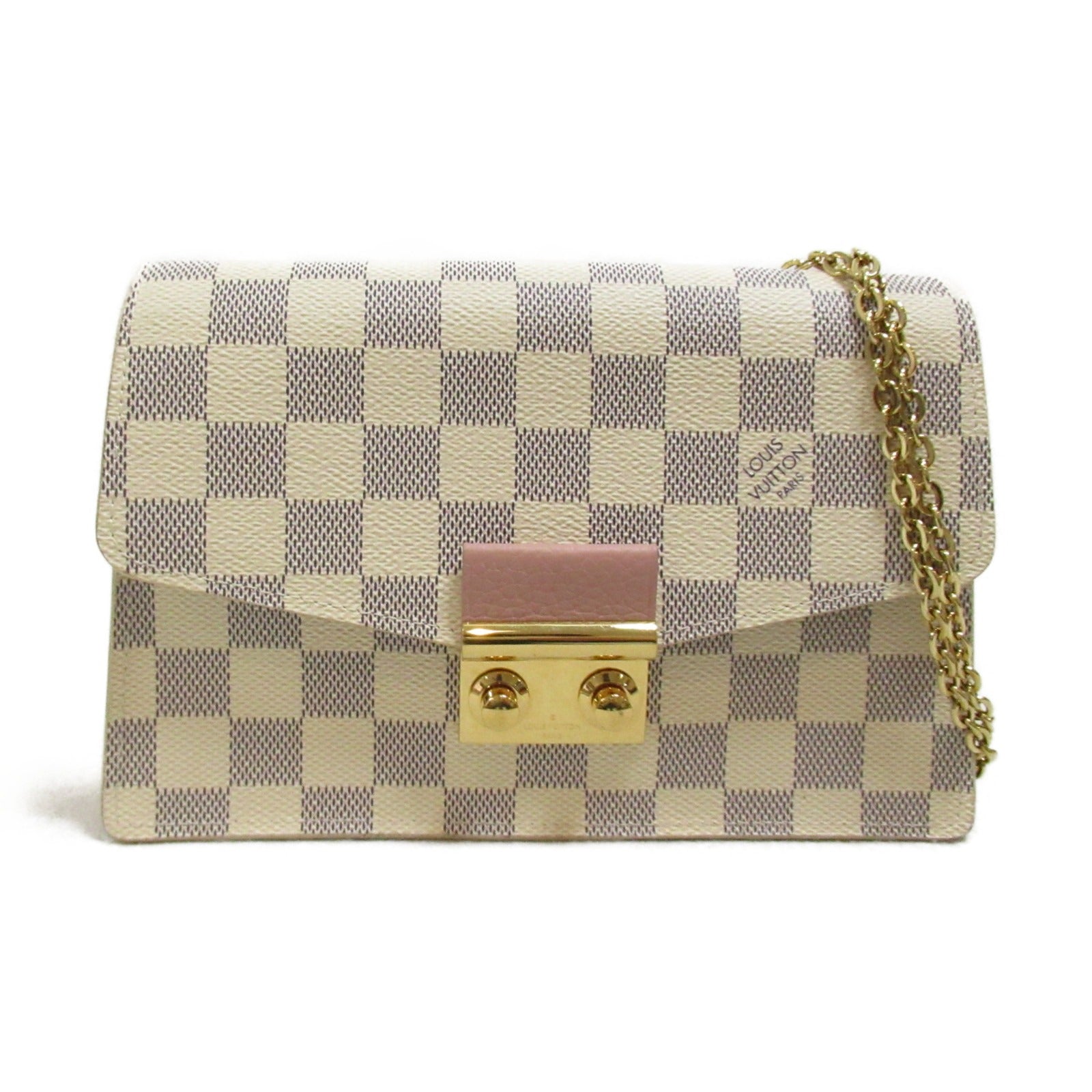 Louis Vuitton Louis Vuitton Portefolio  Shoulder Bag Shoulder Bag PVC Coated Canvas Damier Azur  Multicolor N60357