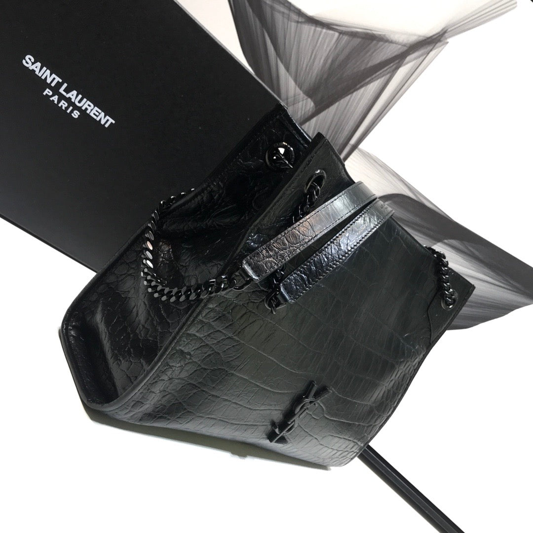 GLAMI Niki MeGLAMIum Shopping Bag Black For Women 12.6in/32cm YSLÃ‚Â 