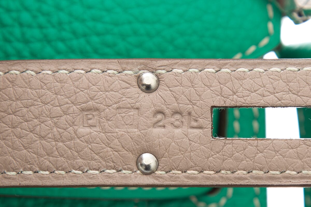 HermÃƒÆ’Ã‚Â¨s Green Jypsiere 31 CM Handbag