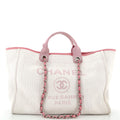 CHANEL Deauville Tote Raffia Medium