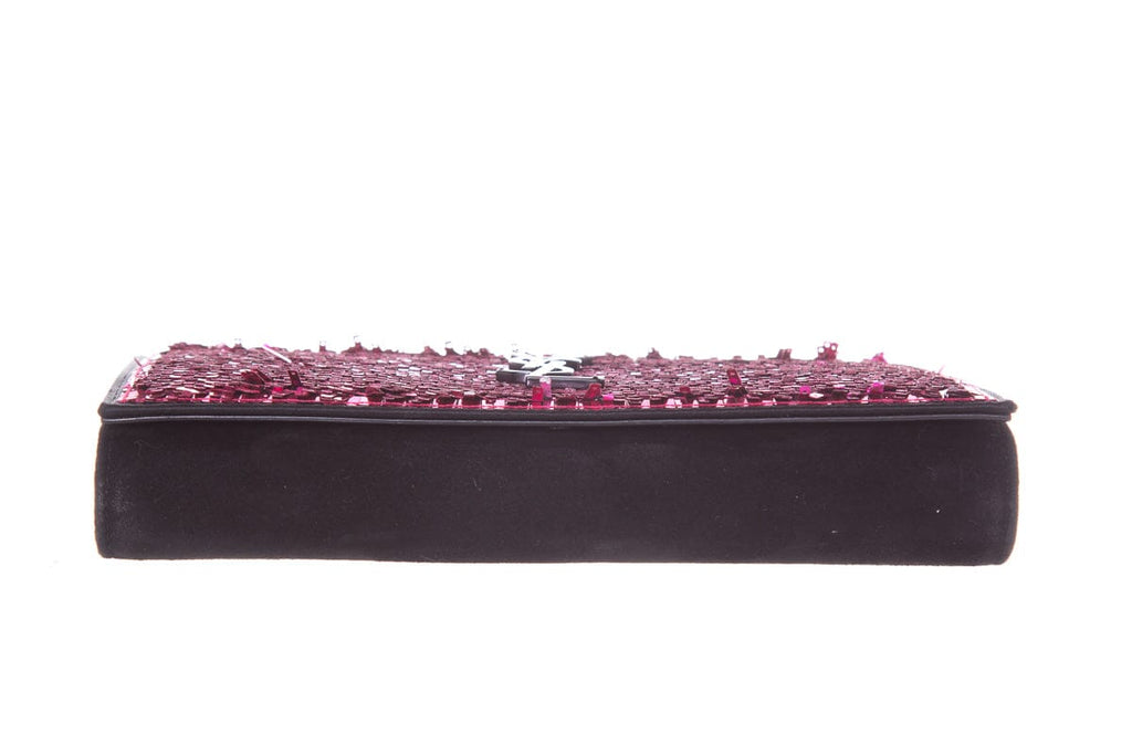 Saint Laurent KATE Pink Sequin Cross-Body