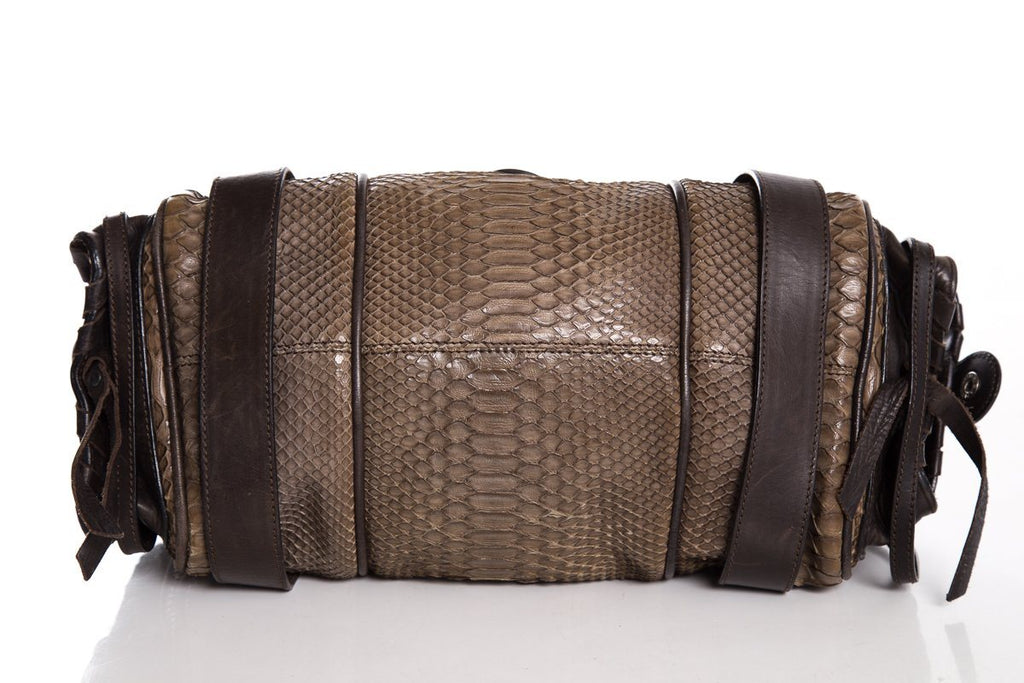 Chloe Green Python Skin Handle Bag