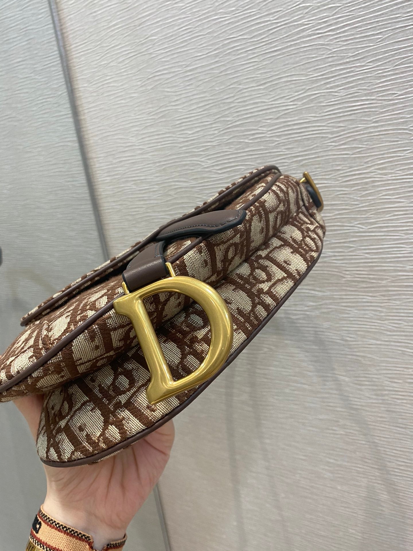 GLAMI Brown Mini Saddle Bag For Women 21cm/7in CD