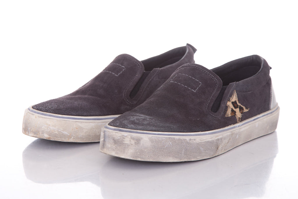 Golden Goose Grey Slip-On Sneakers SZ 41