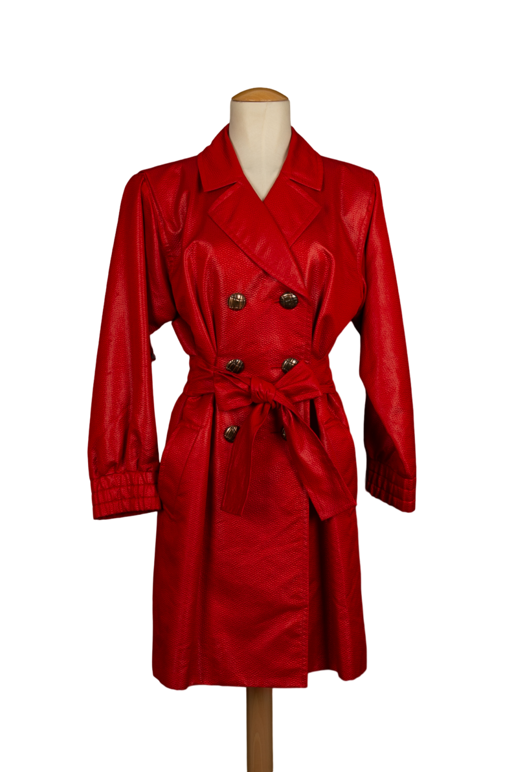 Manteau rouge Yves Saint Laurent