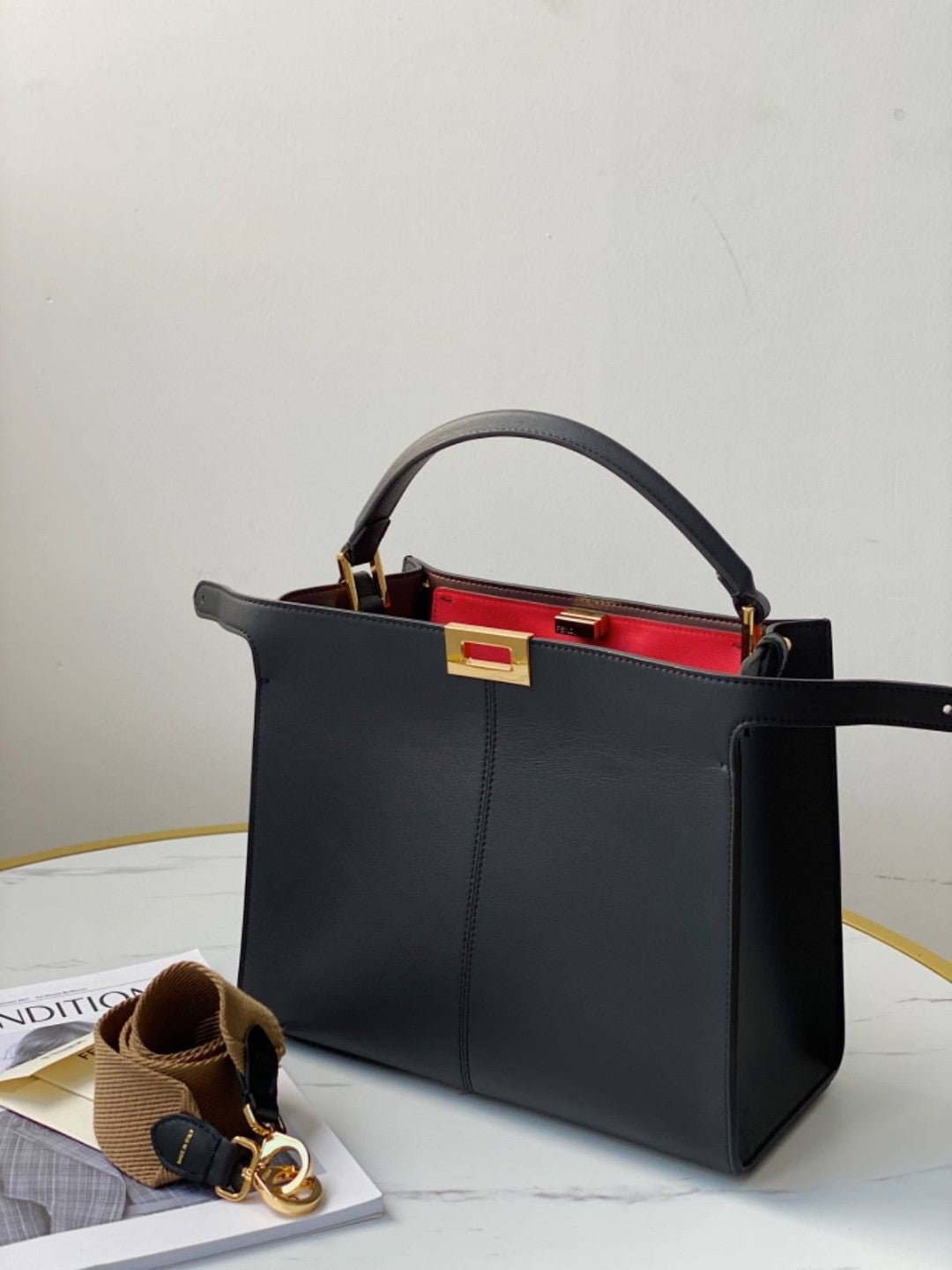 FI GlamI X-Lite Tote MeGLAMIum Black Bag For Woman 30cm/12in