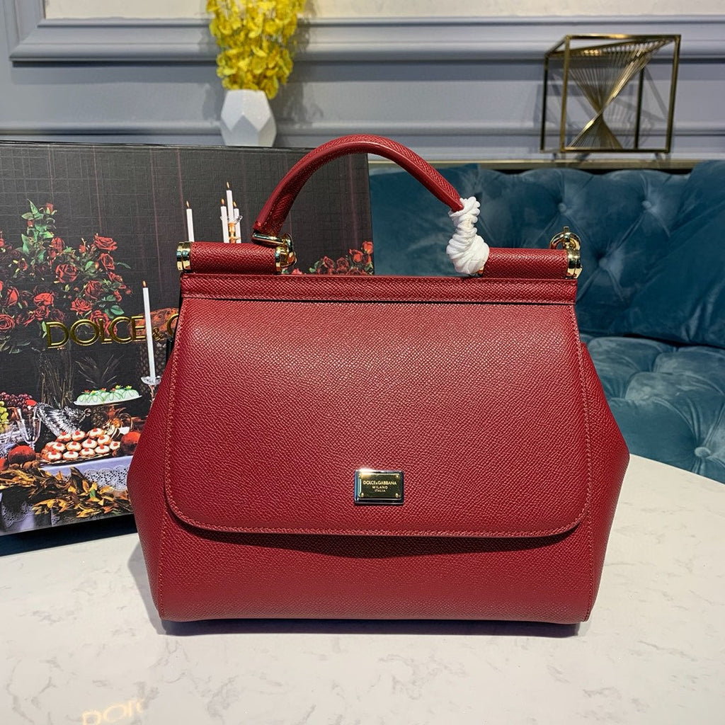 GLAMI Small Sicily Bag In Dauphine Red For Women 7.5in/19cm GLAMI
