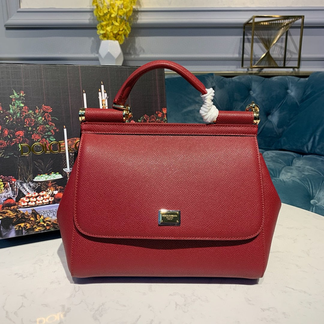 GLAMI Small Sicily Bag In Dauphine Red For Women 7.5in/19cm GLAMI