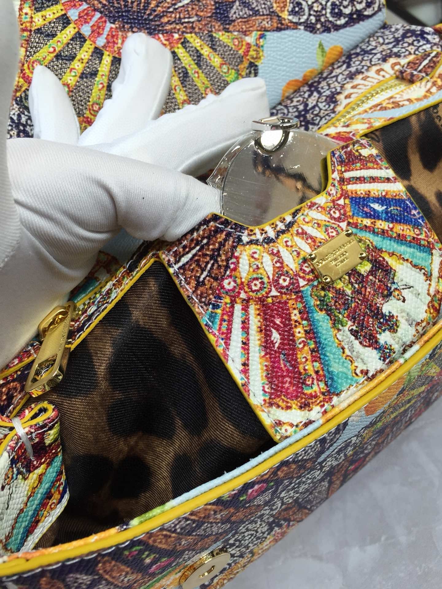 GLAMI 90s Sicily Bag With Logo Print Multicolor For Women 10.2in/26cm GLAMI