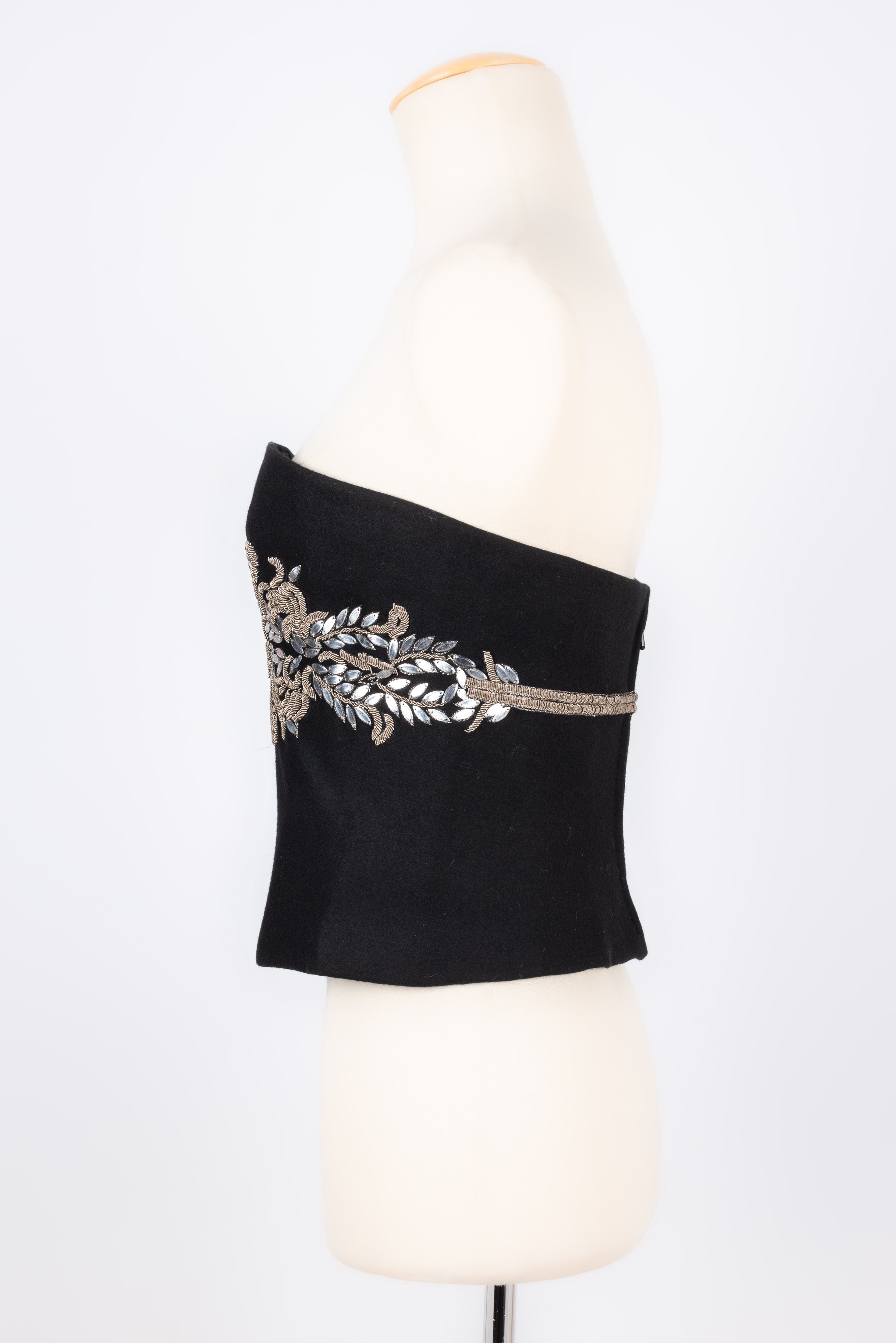 Haut / bustier en laine brodÃƒÆ’Ã‚Â©e Anouska Hempel