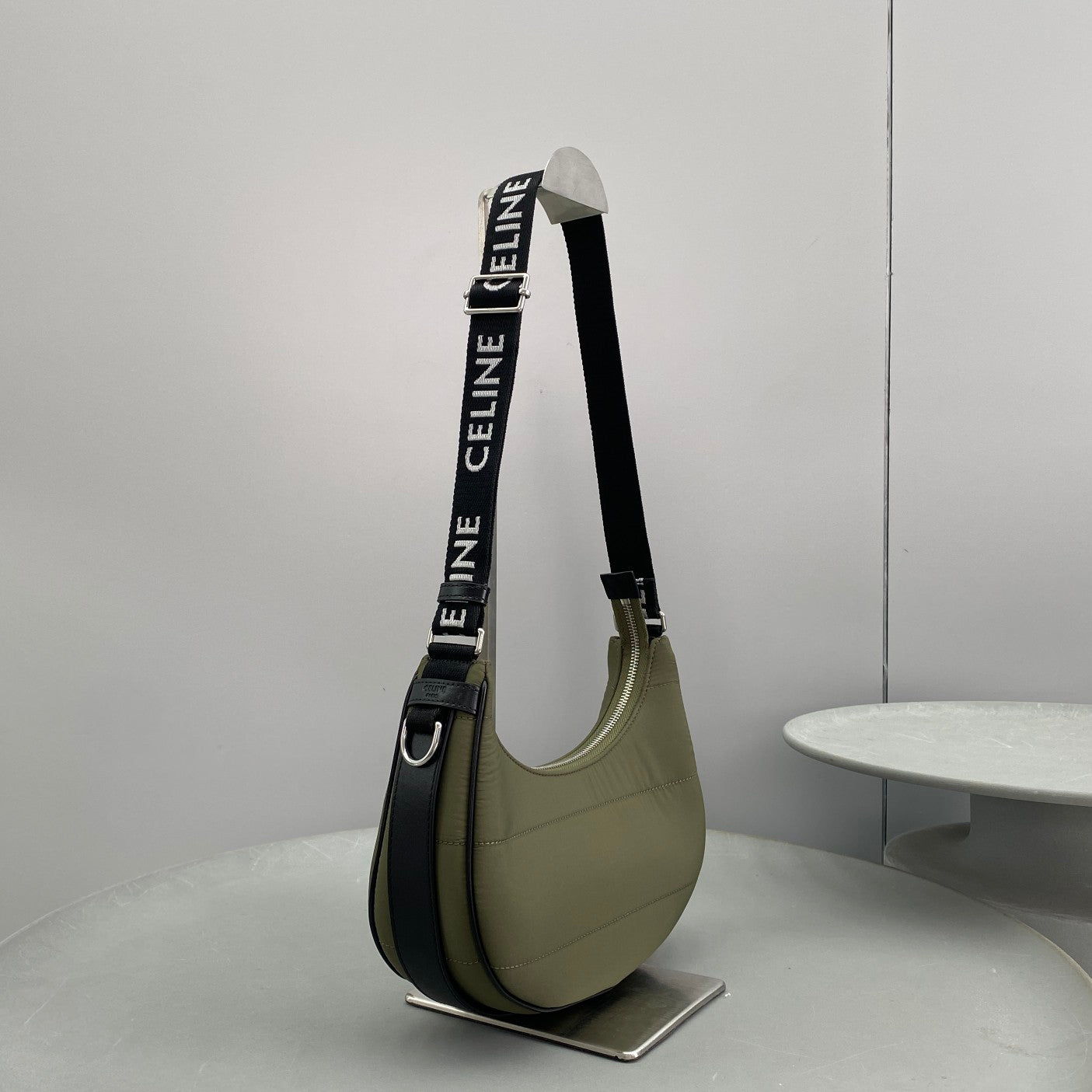 GLAMI MeGLAMIum Ava Bag With GLAMI Strap In Quilted Nylon Khaki For Women 9in/23cm 196972DLI.15KH