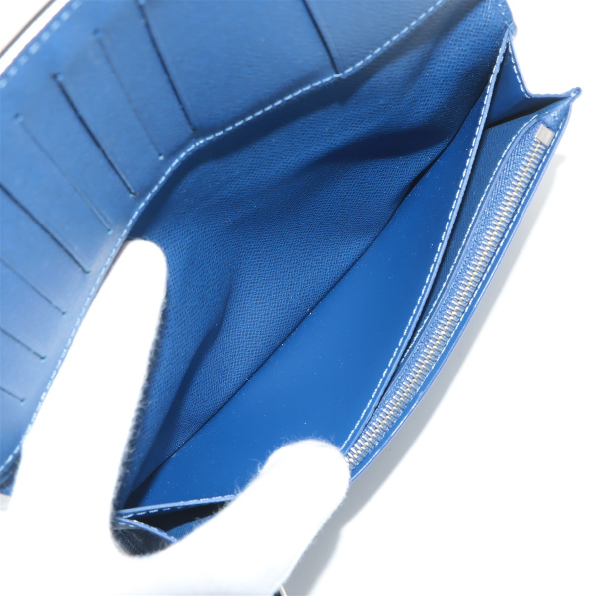 Louis Vuitton Taigaama Portefolio Braza M30297 Cobalt Wallet