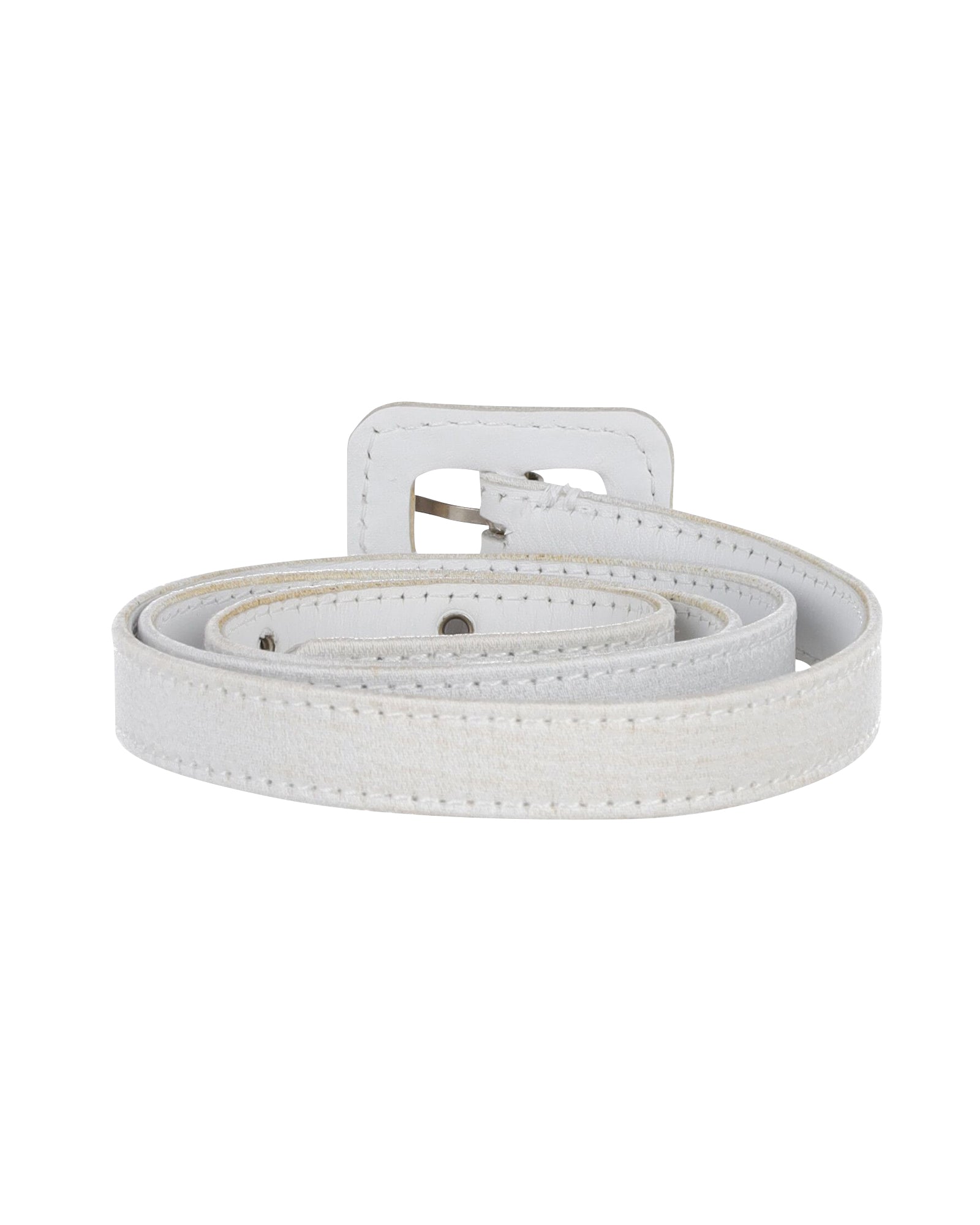 Dior Belt in White Leather