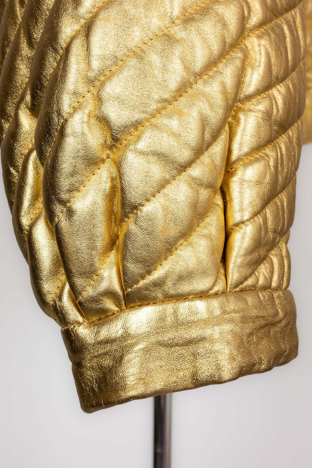 Veste en cuir dorÃƒÆ’Ã‚Â© Yves Saint Laurent