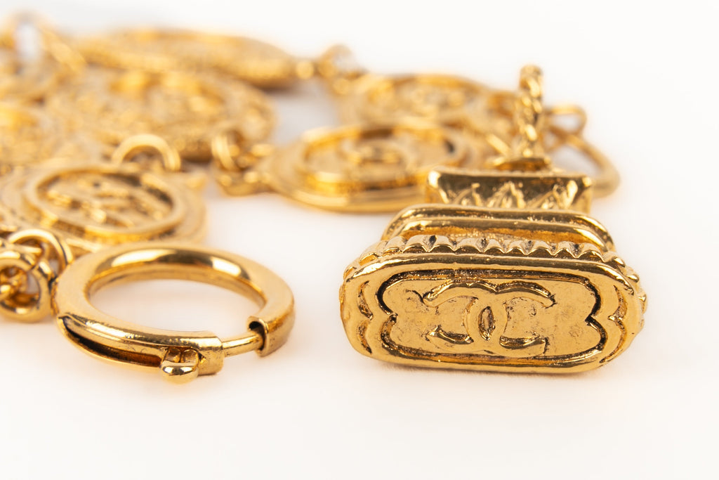 Bracelet breloques Chanel 1980's